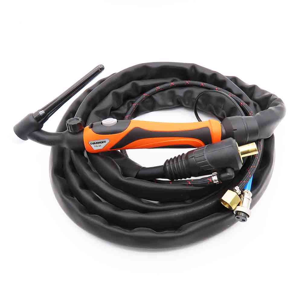 Горелка TIG 26VF (СКР-31, 2Рin, газ M12×1) 8м, 180-150A; d=1,0-4,0мм; возд.; вентиль; FLEX